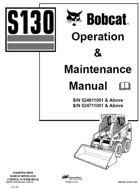 bobcat s130 skid steer loader|bobcat s130 parts manual pdf.